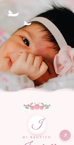 Portada del modelo Bautizo Rosa